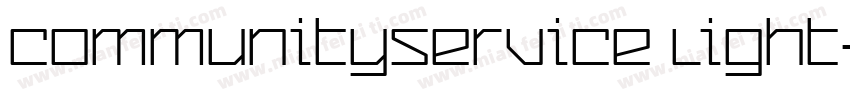 CommunityService Light字体转换